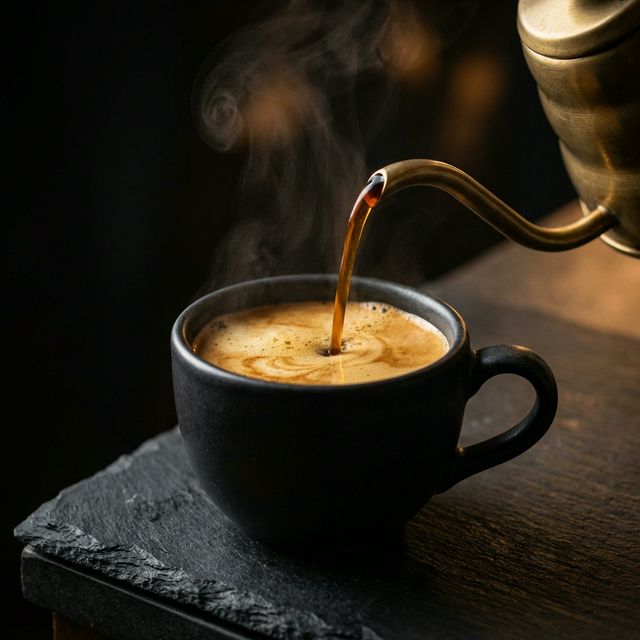 Espresso artesanal con crema dorada