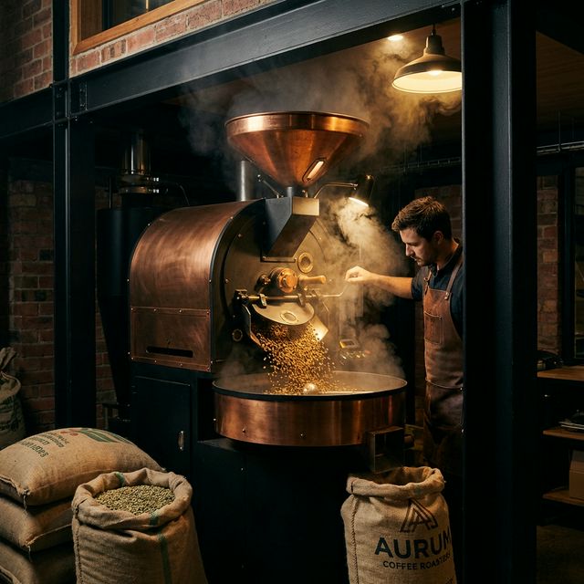 Proceso artesanal de tueste de café